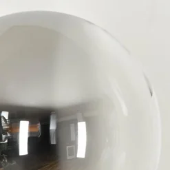 hofstein Lampadaire - Verre 15 cm Remaisnil Clair, Fumé, 6 lumières