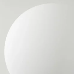 hofstein Lampadaire - Verre 10 cm Remaisnil Blanc, 5 lumières