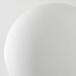 hofstein Lampadaire - Verre 15 cm Remaisnil Blanc, 5 lumières