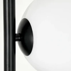 hofstein Lampadaire - Verre 15 cm Remaisnil Blanc, 5 lumières