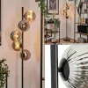 hofstein Lampadaire - Verre 15 cm Remaisnil Fumé, 5 lumières