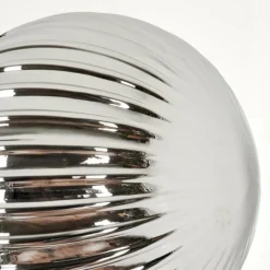 hofstein Lampadaire - Verre 15 cm Remaisnil Fumé, 5 lumières