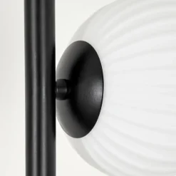 hofstein Lampadaire - Verre 12 cm Remaisnil Blanc, 6 lumières