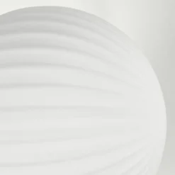 hofstein Lampadaire - Verre 15 cm Remaisnil Blanc, 6 lumières