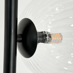 hofstein Lampadaire - Verre 15 cm Remaisnil Clair, 6 lumières