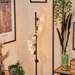 hofstein Lampadaire - Verre 15 cm Remaisnil Clair, 6 lumières