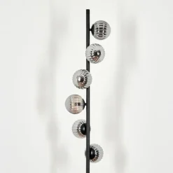 hofstein Lampadaire - Verre 10 cm Remaisnil Fumé, 6 lumières