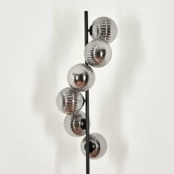 hofstein Lampadaire - Verre 15 cm Remaisnil Fumé, 6 lumières