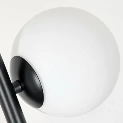 hofstein Lampadaire - Verre 12 cm Remaisnil Blanc, 6 lumières