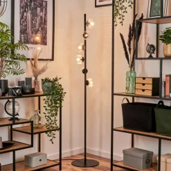 hofstein Lampadaire - Verre 10 cm Remaisnil Clair, 6 lumières