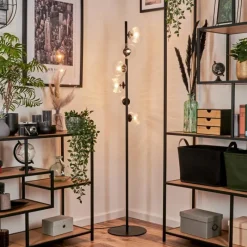 hofstein Lampadaire - Verre 12 cm Remaisnil Clair, 6 lumières