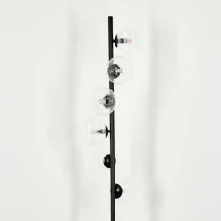 hofstein Lampadaire - Verre 12 cm Remaisnil Clair, 6 lumières