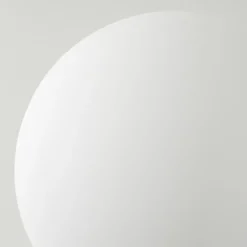 hofstein Lampadaire - Verre 10 cm Remaisnil Blanc, 6 lumières