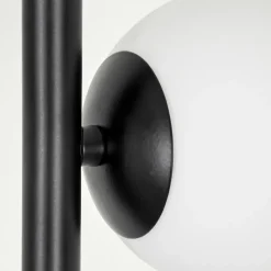 hofstein Lampadaire - Verre 10 cm Remaisnil Blanc, 6 lumières