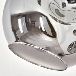 hofstein Lampadaire - Verre 15 cm Ripoll Fumé, 5 lumières