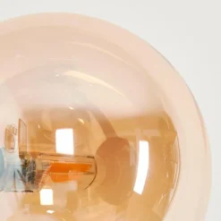 hofstein Lampadaire - Verre Remaisnil Noir, 6 lumières