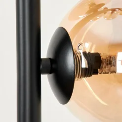 hofstein Lampadaire - Verre Remaisnil Noir, 6 lumières