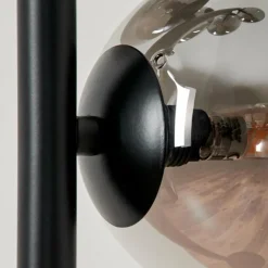 Suspension Verre Fumé-hofstein Lampadaire - Verre Remaisnil Noir, 5 lumières