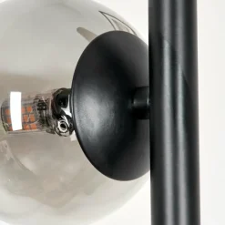 Suspension Verre Fumé-hofstein Lampadaire - Verre Remaisnil Noir, 3 lumières