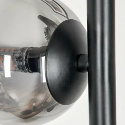 hofstein Lampadaire - Verre Remaisnil Noir, 3 lumières