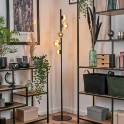 Lampes À Boules-hofstein Lampadaire - Verre Remaisnil Ambre, 5 lumières