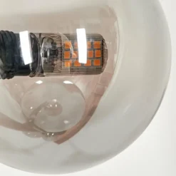 hofstein Lampadaire - Verre Remaisnil Fumé, 6 lumières