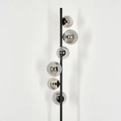 hofstein Lampadaire - Verre Remaisnil Fumé, 6 lumières