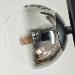 hofstein Lampadaire - Verre Remaisnil Clair, Fumé, 3 lumières