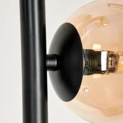 hofstein Lampadaire - Verre Remaisnil Ambre, 3 lumières