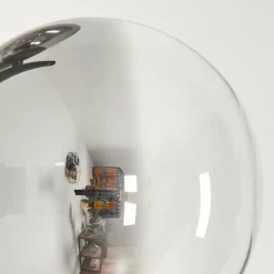 hofstein Lampadaire - Verre Remaisnil Clair, Fumé, 6 lumières