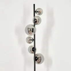 hofstein Lampadaire - Verre Remaisnil Fumé, 6 lumières