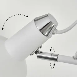 hofstein Lampadaire Vouzy Blanc, 2 lumières