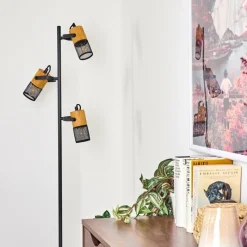 hofstein Lampadaire Agrons Noir, 3 lumières