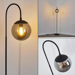 hofstein Lampadaire Agropoli Noir, 1 lumière