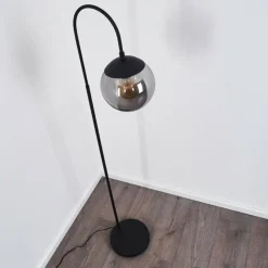 hofstein Lampadaire Agropoli Noir, 1 lumière