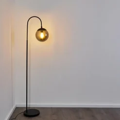 hofstein Lampadaire Agropoli Noir, 1 lumière