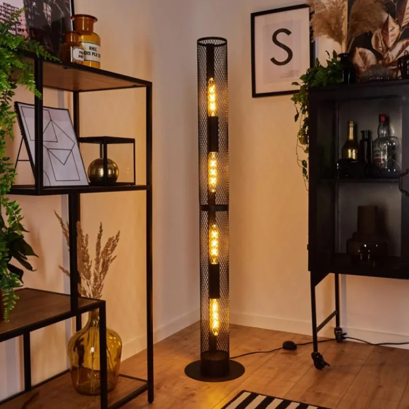 hofstein Lampadaire Akrema Noir, 1 lumière