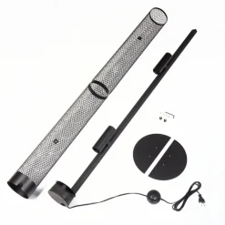 hofstein Lampadaire Akrema Noir, 1 lumière