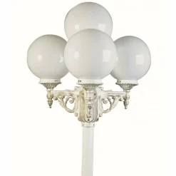 Luminaires Rustiques-Luminaires Albert Leuchten Lampadaire Albert 2051 Or, Blanc, 4 lumières