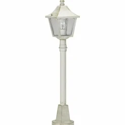 Luminaires Rustiques-Luminaires Albert Leuchten Lampadaire Albert 4128 Or, Blanc, 1 lumière