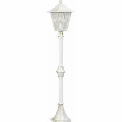 Luminaires Rustiques-Luminaires Albert Leuchten Lampadaire Albert 4136 Or, Blanc, 1 lumière