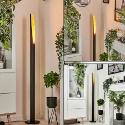 Lampes Dorées-hofstein Lampadaire Aleman LED Or, Noir, 1 lumière