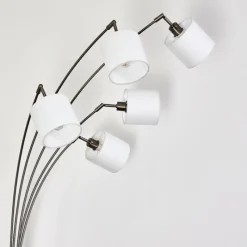 Lampes En Tissu-hofstein Lampadaire Alsen Nickel mat, 5 lumières