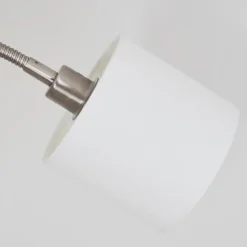 Lampes En Tissu-hofstein Lampadaire Alsen Nickel mat, 1 lumière