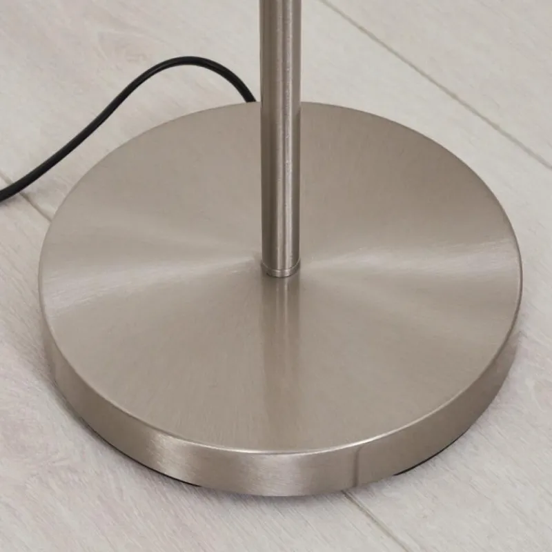 Lampes En Tissu-hofstein Lampadaire Alsen Nickel mat, 1 lumière