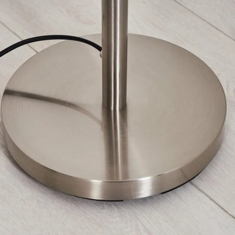 Lampes En Tissu-hofstein Lampadaire Alsen Nickel mat, 3 lumières