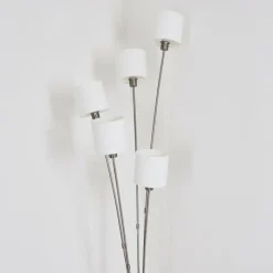 Lampes En Tissu-hofstein Lampadaire Alsen Nickel mat, 5 lumières