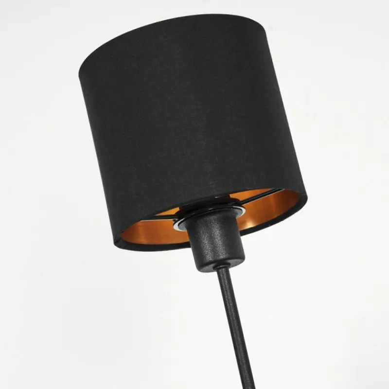 Lampes En Tissu-hofstein Lampadaire Alsen Noir, 3 lumières