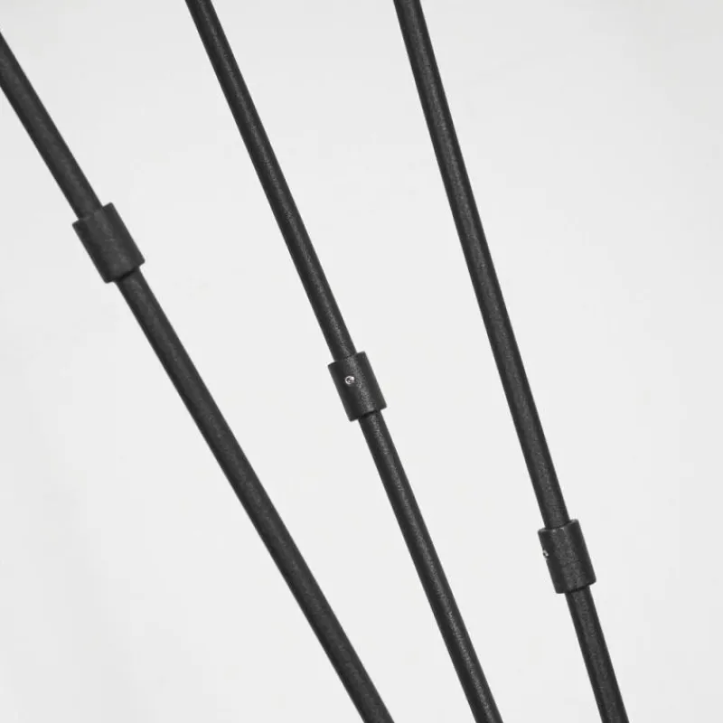 Lampes En Tissu-hofstein Lampadaire Alsen Noir, 3 lumières