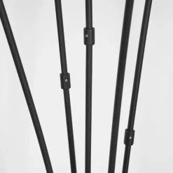 Lampes En Tissu-hofstein Lampadaire Alsen Noir, 5 lumières